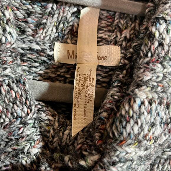 Matilda Jane Evening Stroll Sweater Womens Size M/L Gray Knit Tunic Turtleneck - Picture 9 of 11